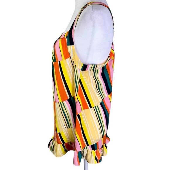 CAbi Colorful Tank Top Sleeveless Stripes Size S - Picture 5 of 12